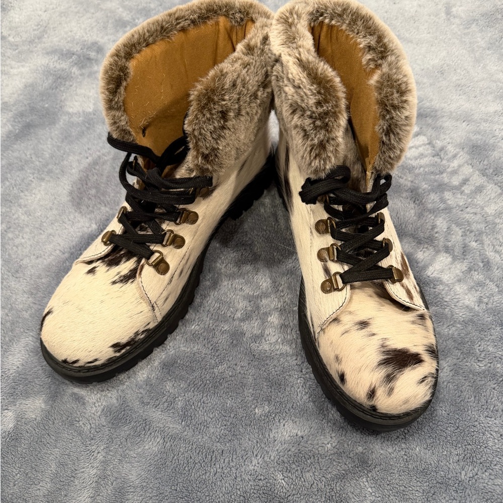 Myra Bag Winter Boots - Black and Cream